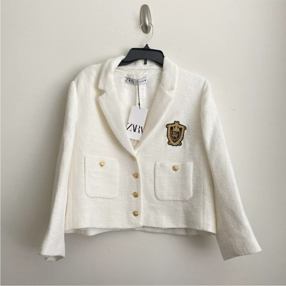 ZARA BLAZER TEXTURED POCKETS - Picture 15 of 17